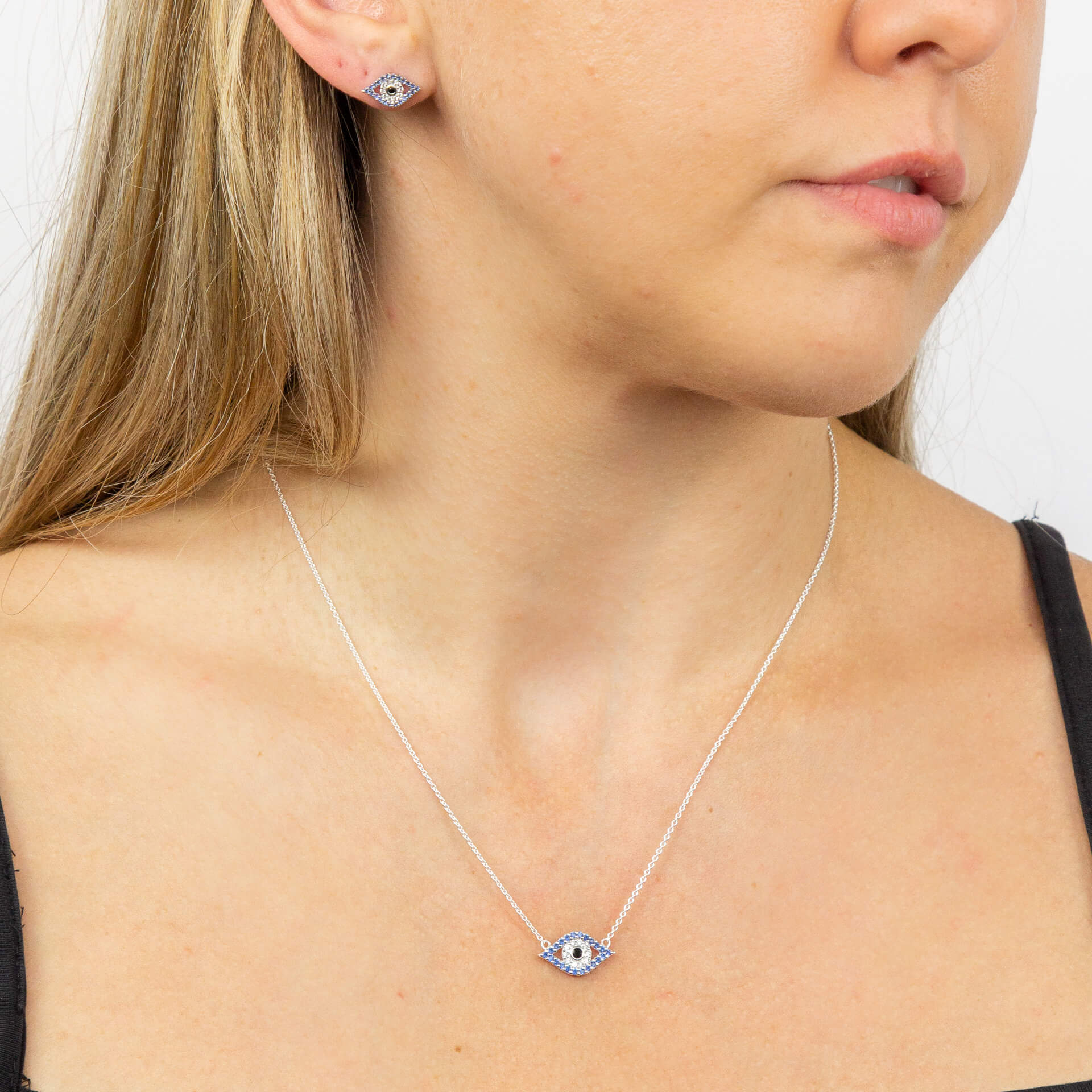 Evil Eye Stud Earrings