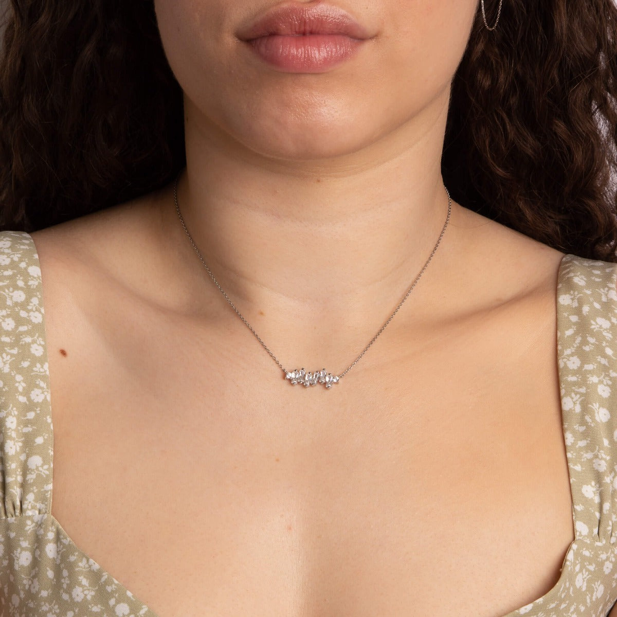 Multi Baguette Necklace