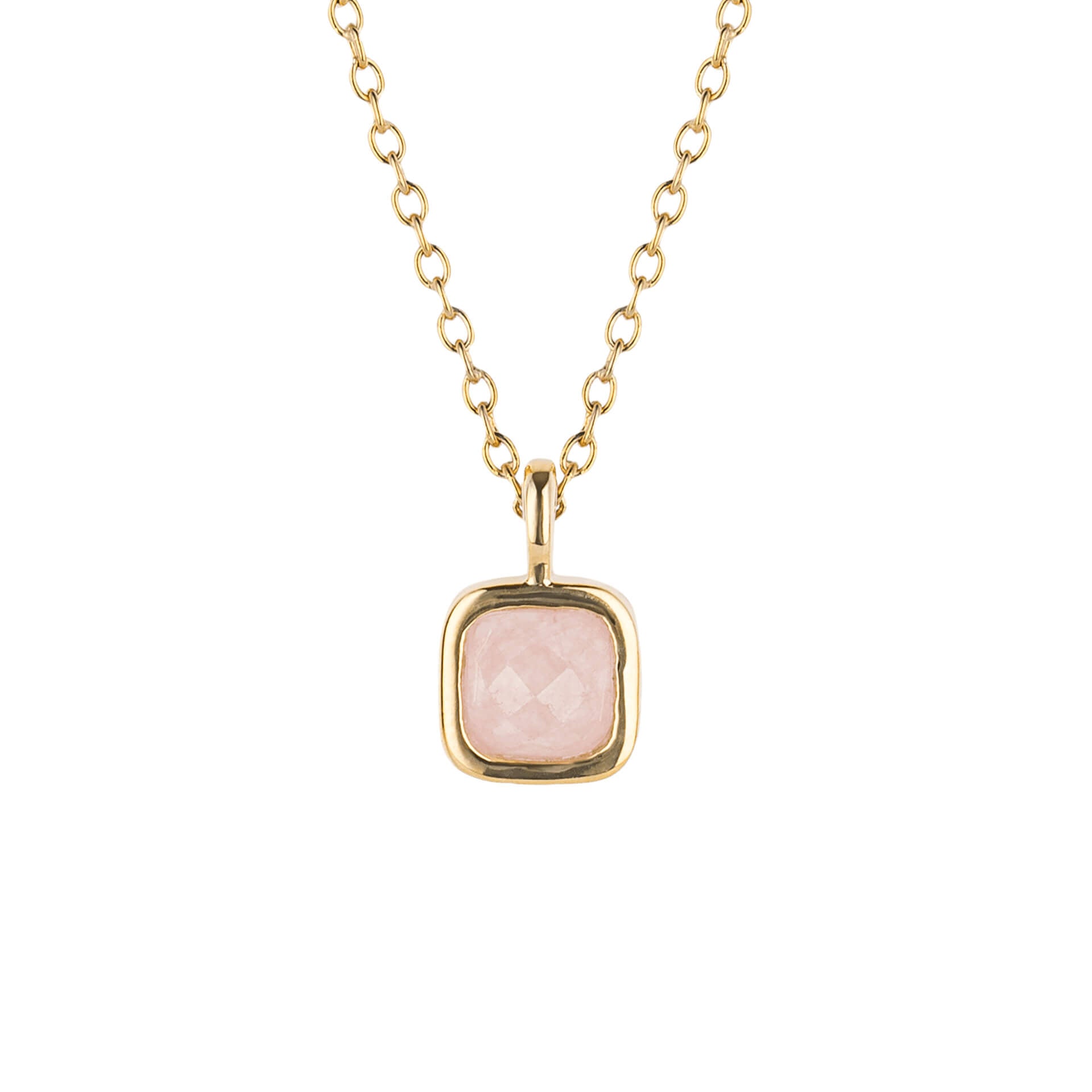 Semi-Precious Birthstone Necklace with Diamond Tag
