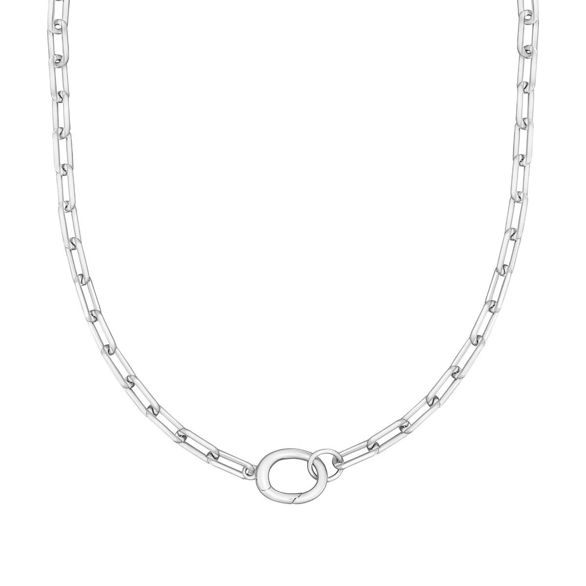 Open Link Charm Carrier Necklace