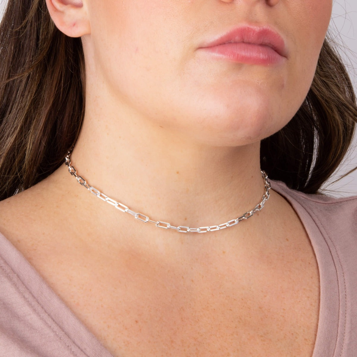 Open Link Charm Carrier Necklace