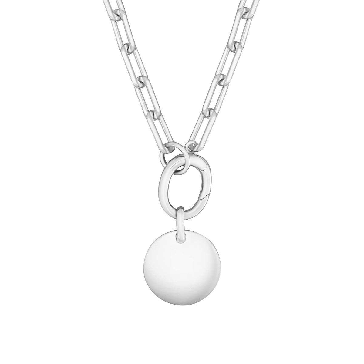 Open Link Charm Carrier Necklace