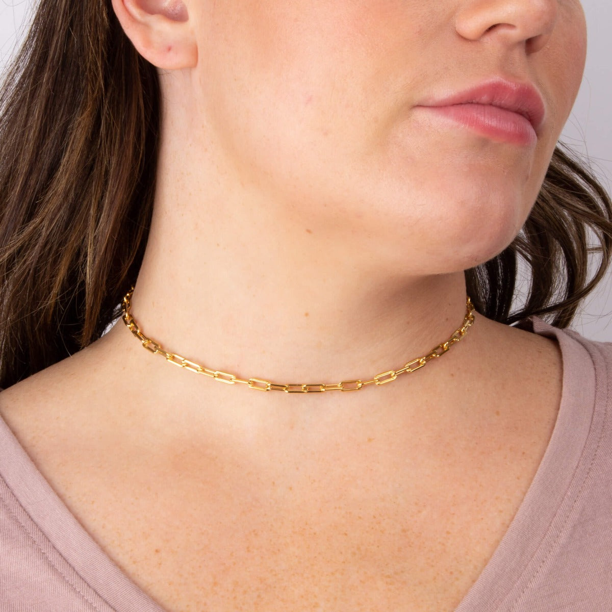 Open Link Charm Carrier Necklace