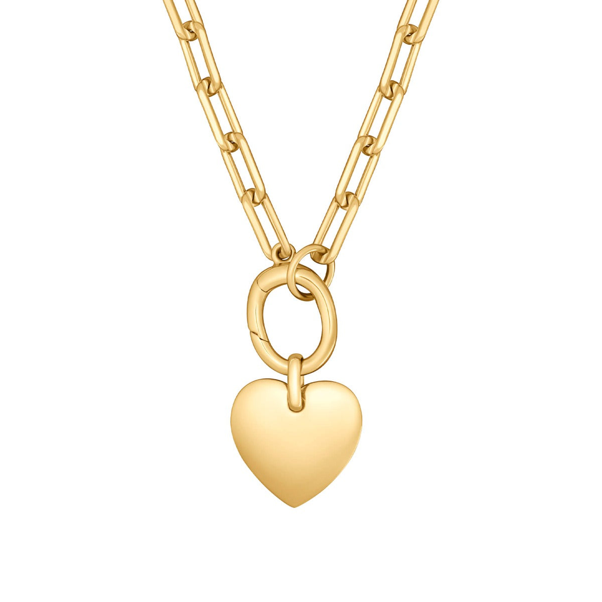 Open Link Charm Carrier Necklace