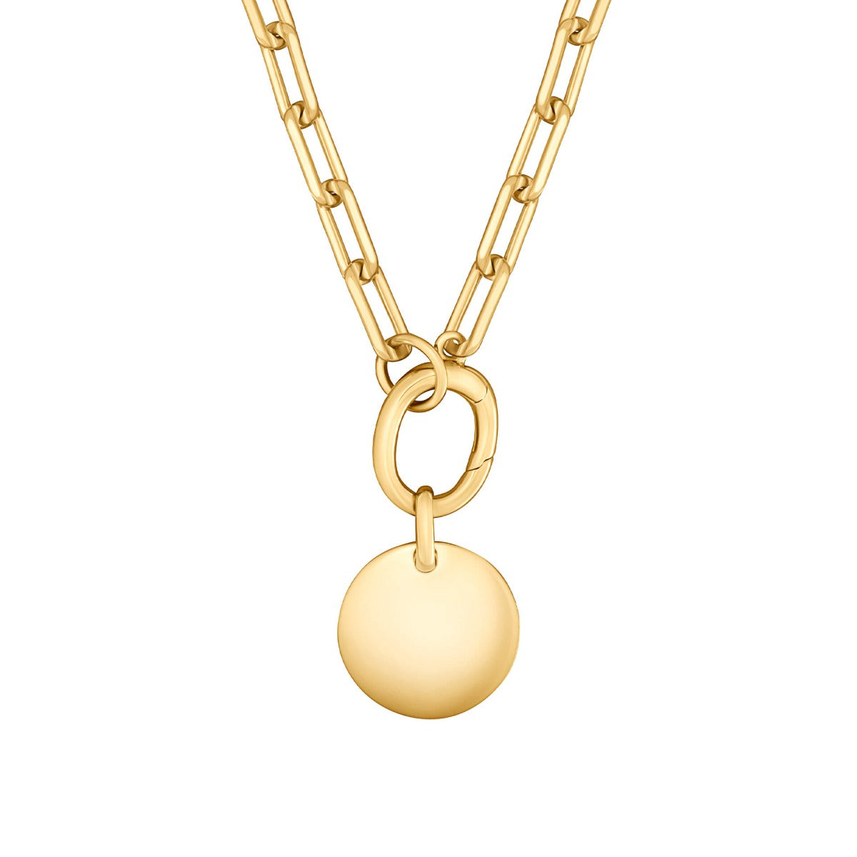 Open Link Charm Carrier Necklace