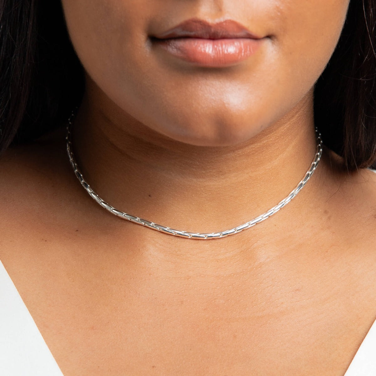 Organic Heavyweight Snake Chain Necklace