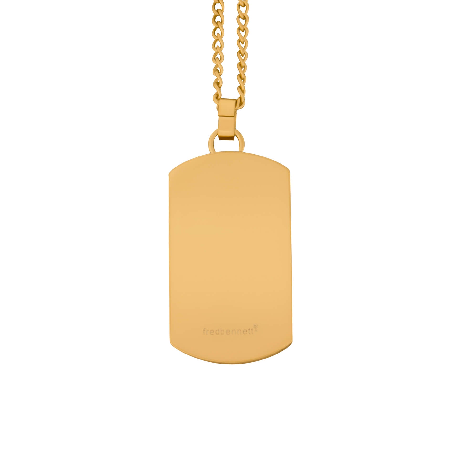 Dog Tag with Semi Precious Stone