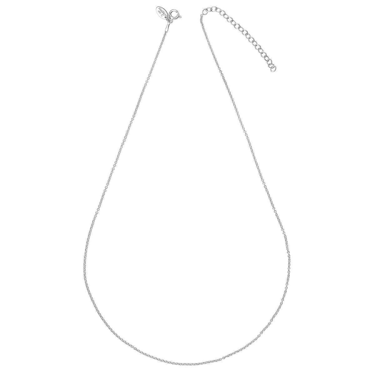 Platinum Plated Trace Chain 41cm-46cm