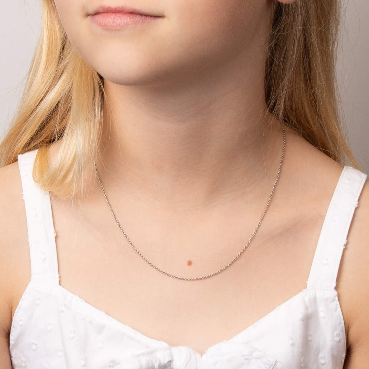 Platinum Plated Trace Chain 41cm-46cm