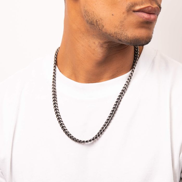 Antique Plated Stainless Steel Necklace