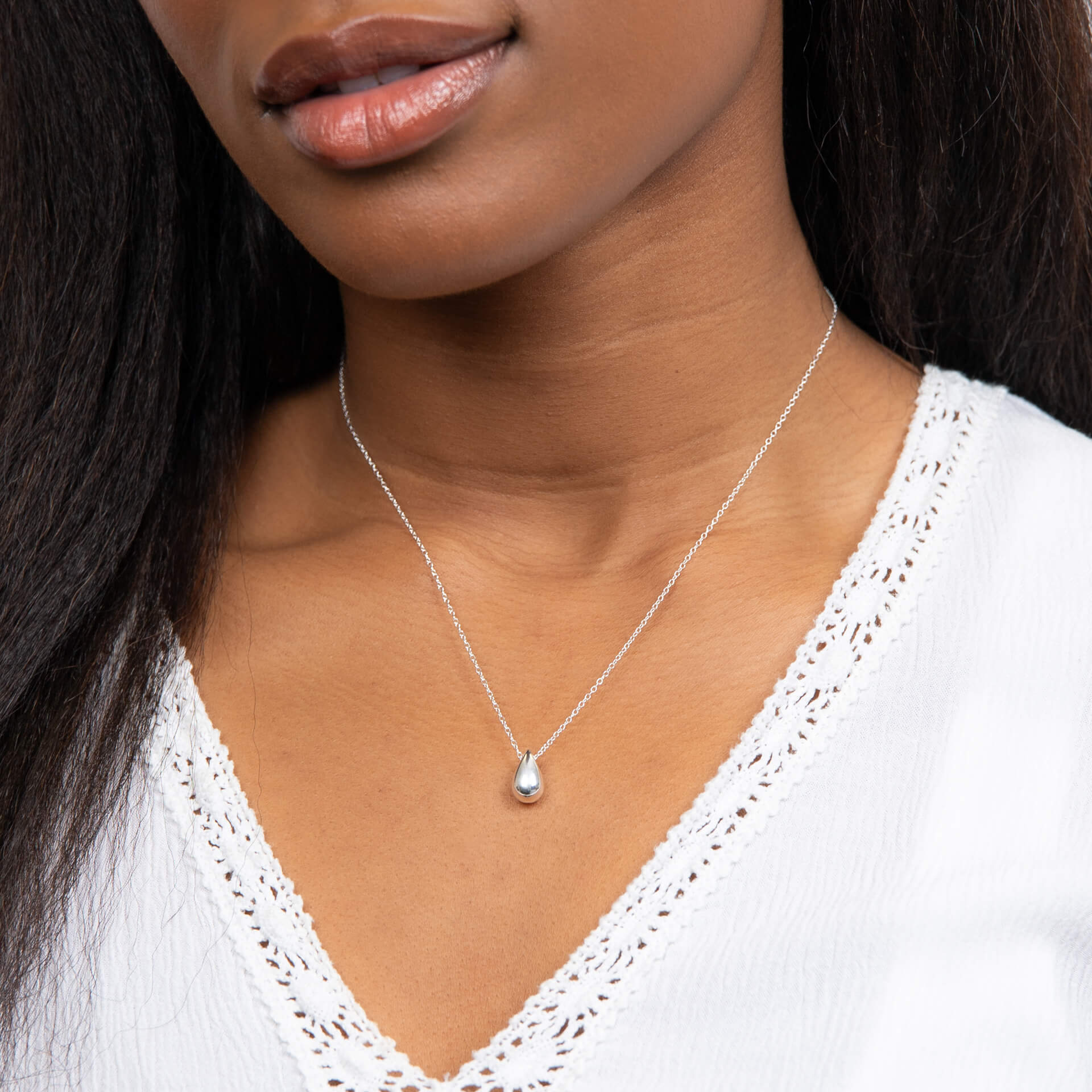 Solid Teardrop Necklace