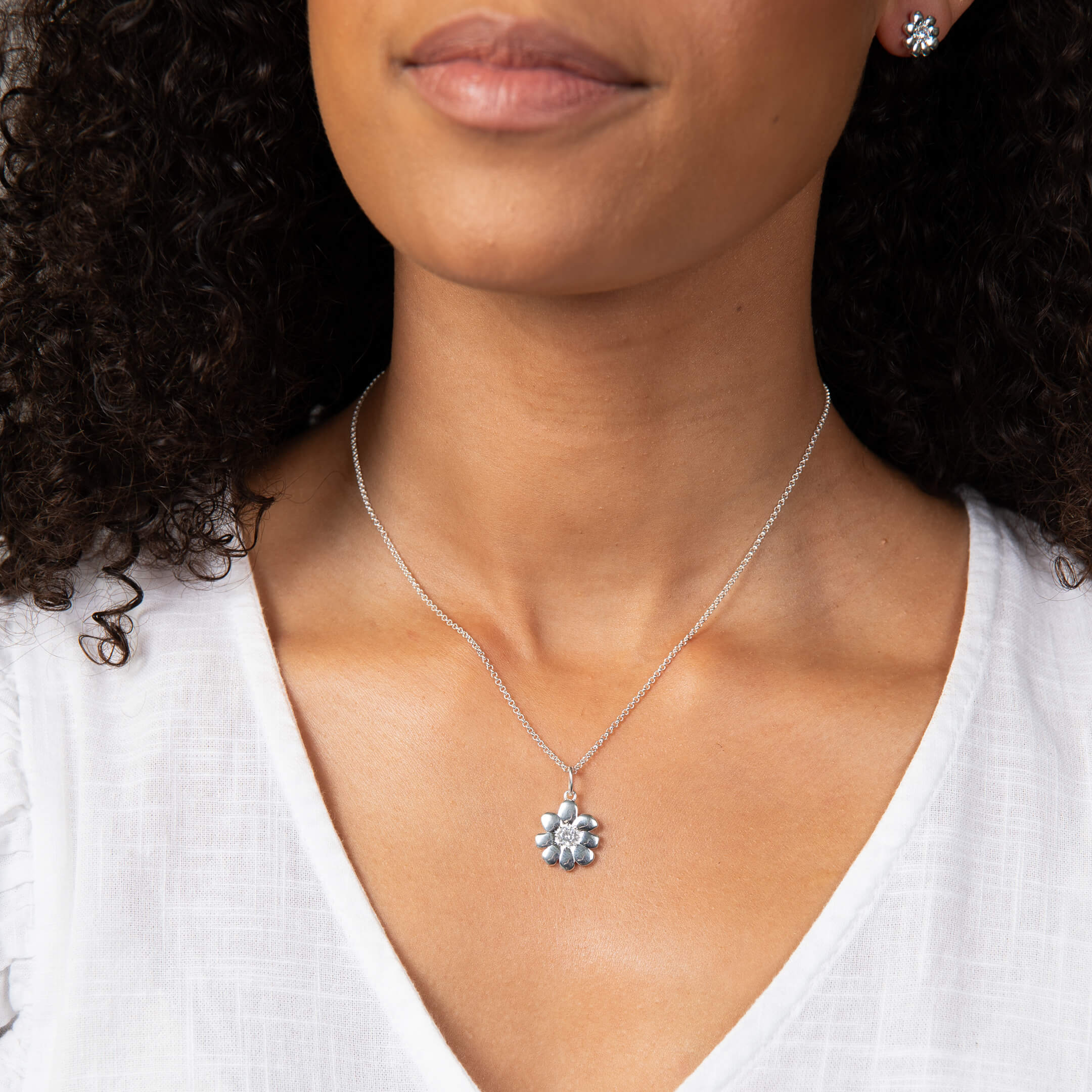 Cosmos Flower Necklace