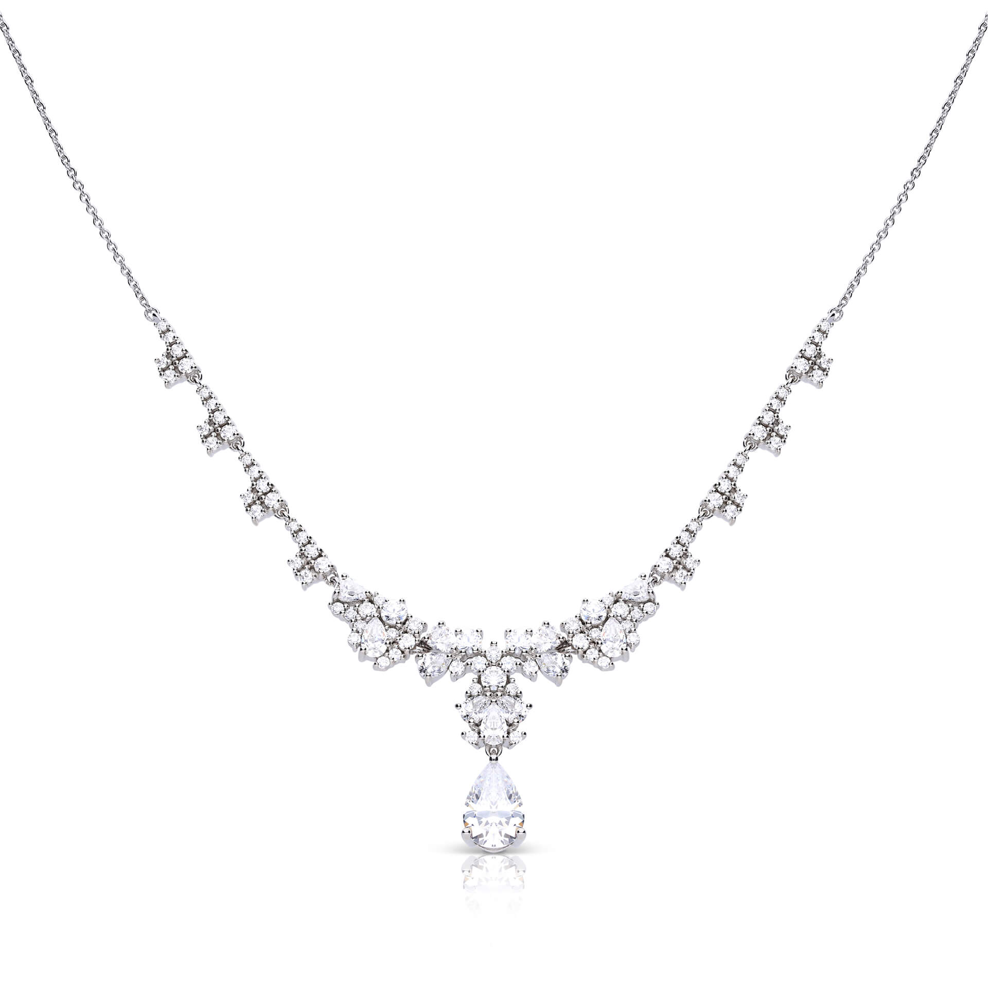 Ornate Statement Teardrop Necklace