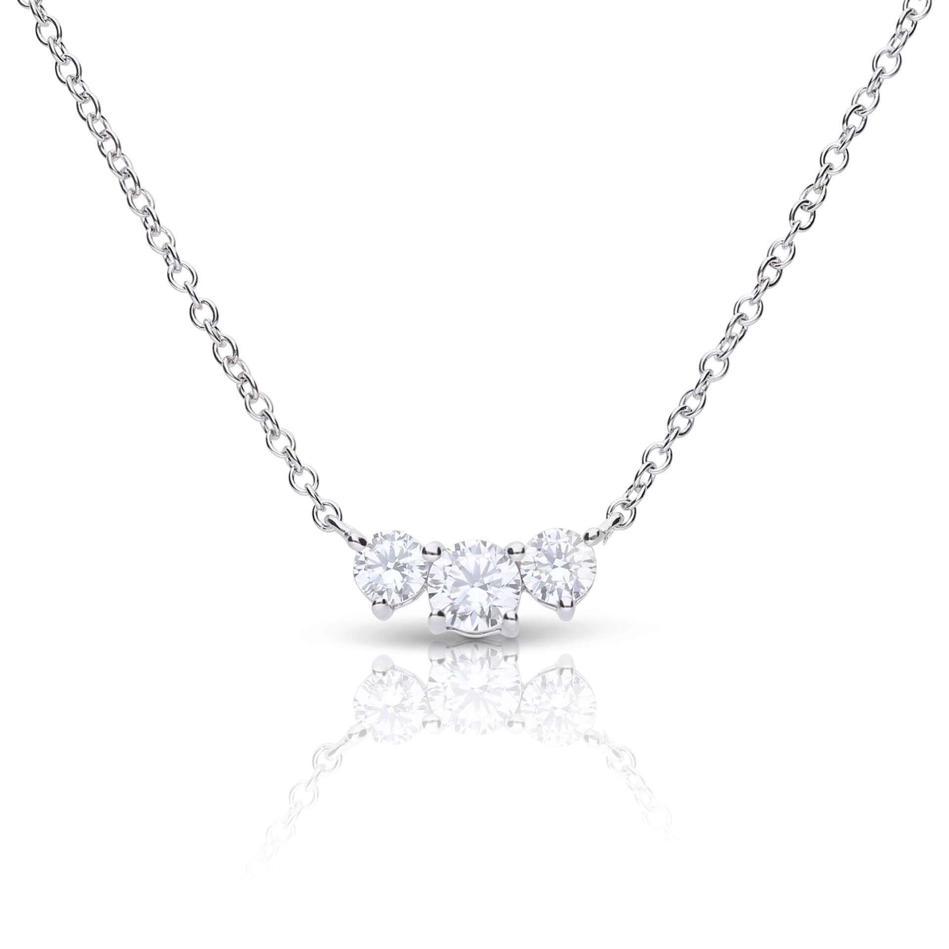 Trio Zirconia Necklace