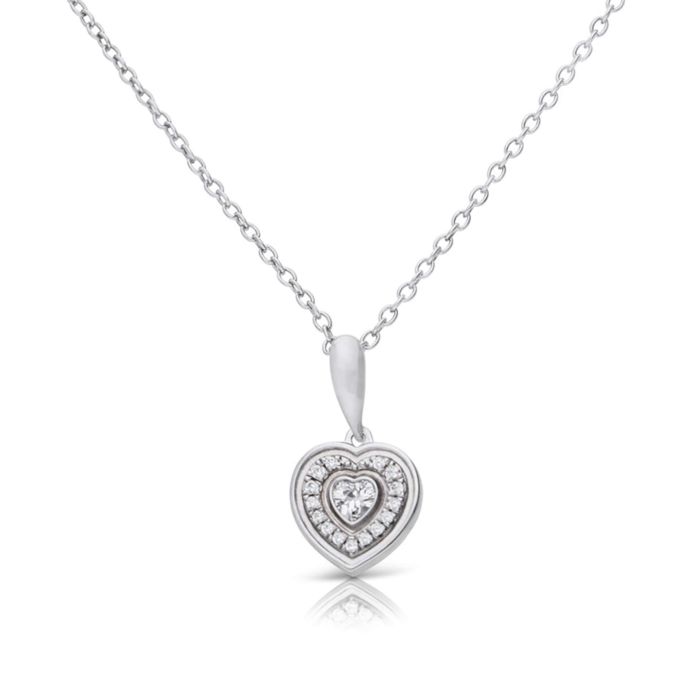 Halo Heart Necklace