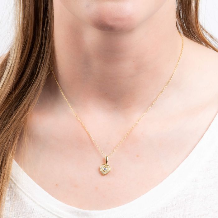 Halo Heart Necklace