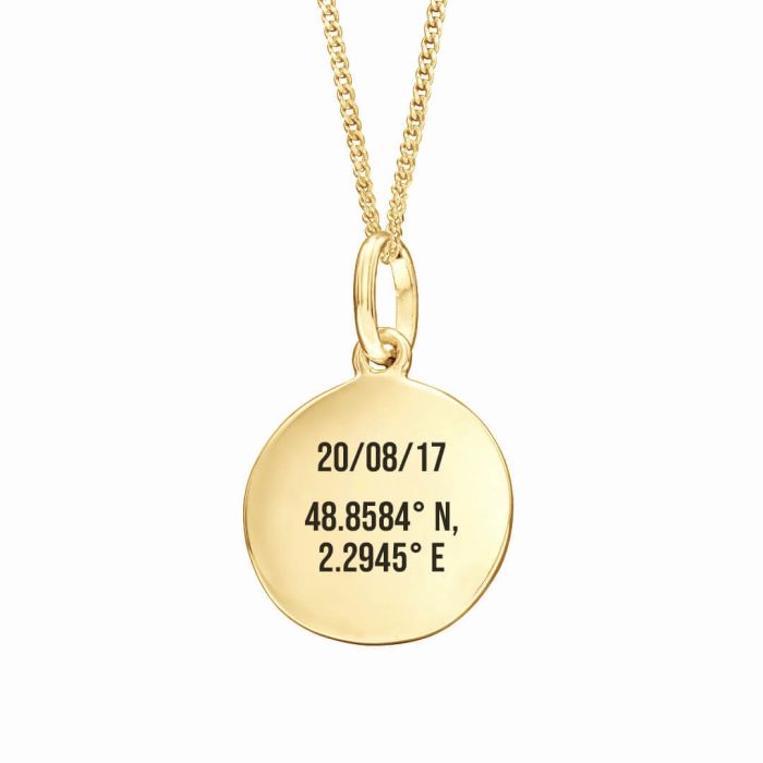 12mm Round Tag Pendant