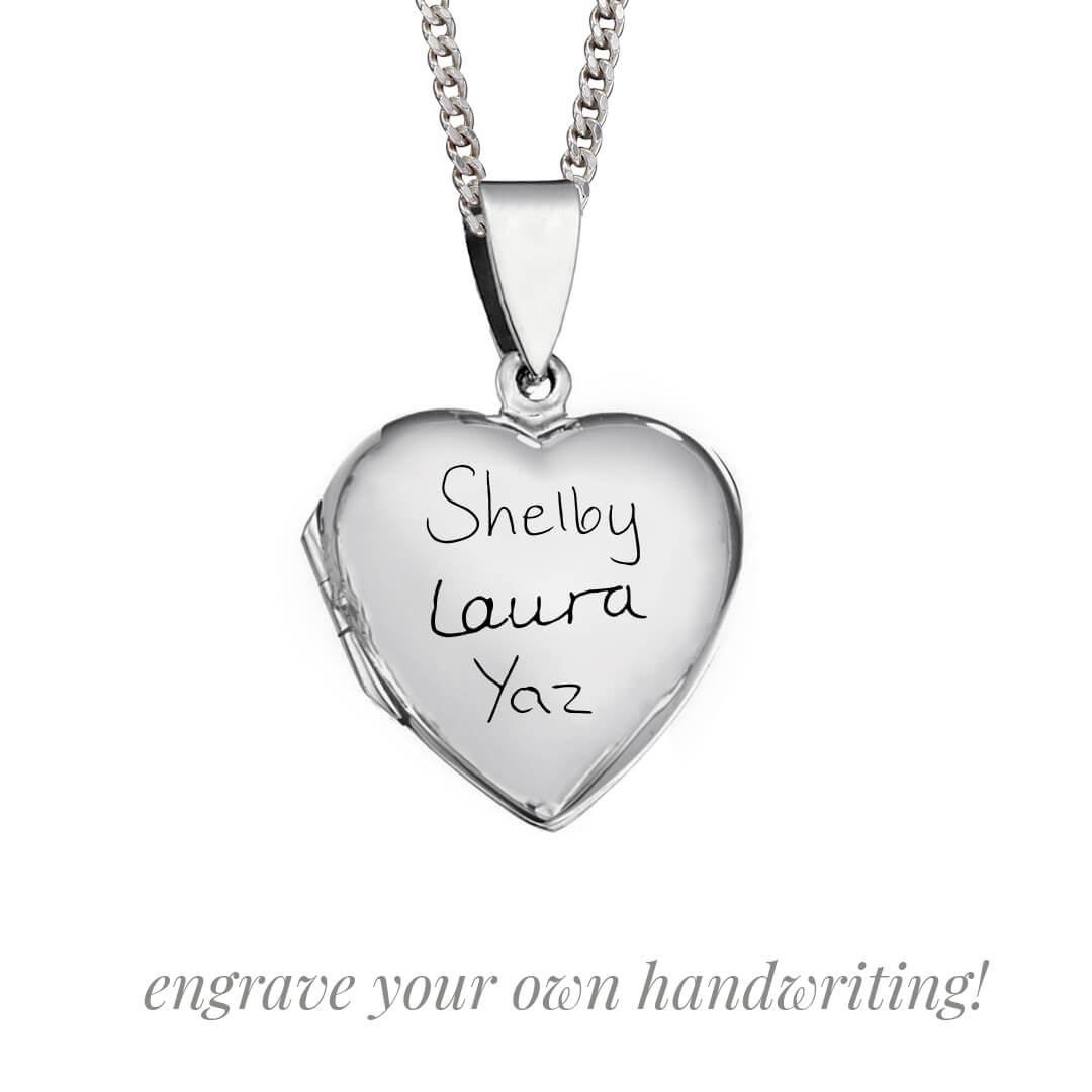 Large Silver Heart Locket