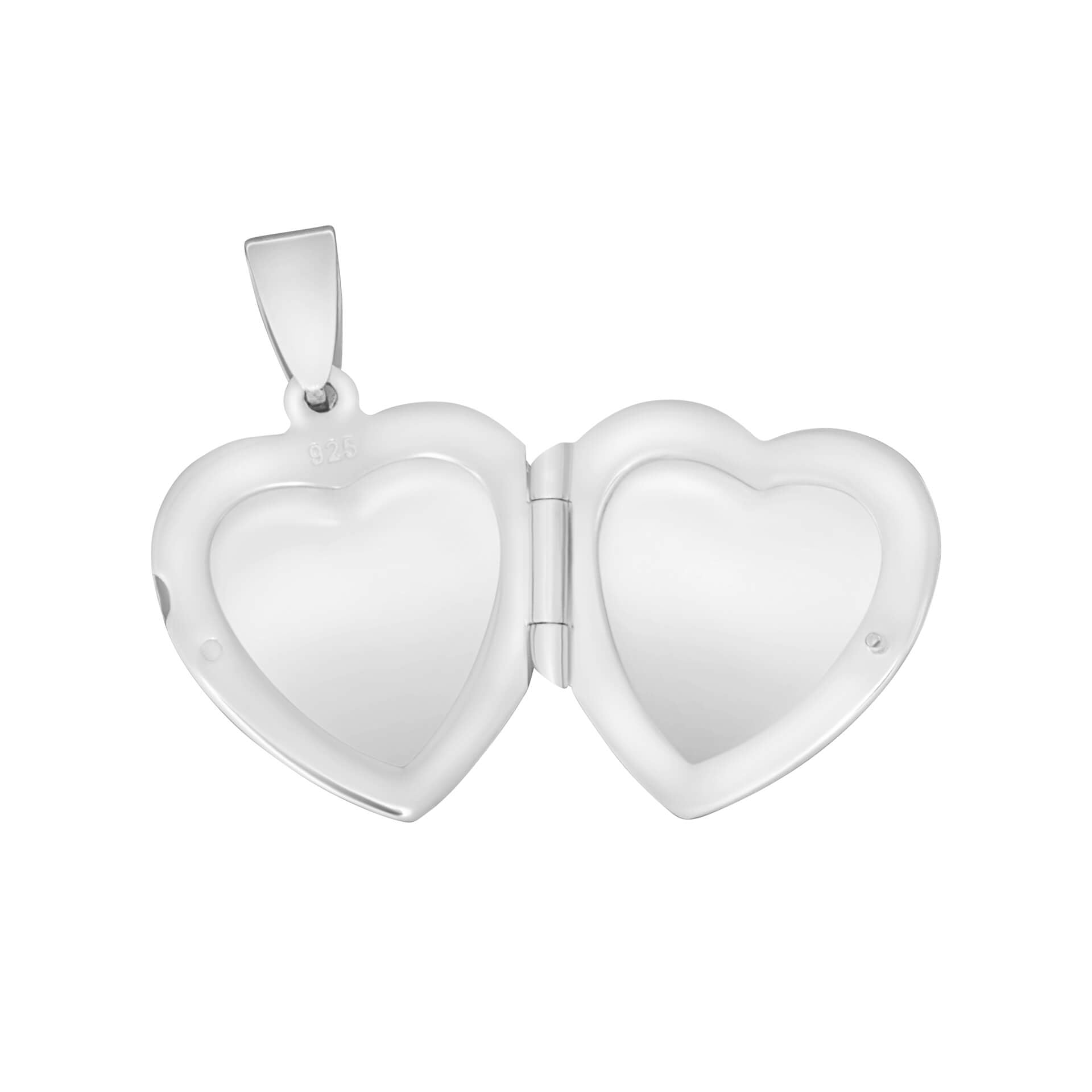 Large Silver Heart Locket