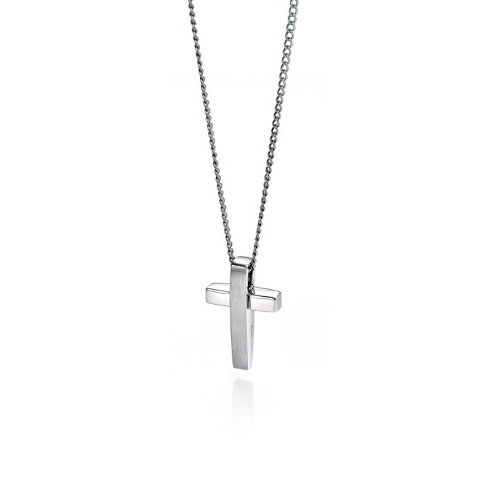 Two Tone Cross Pendant