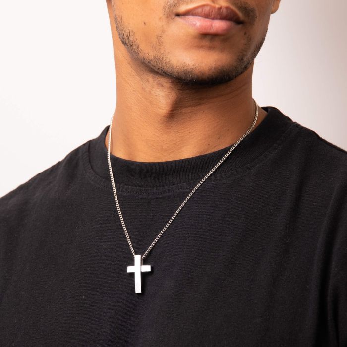 Two Tone Cross Pendant