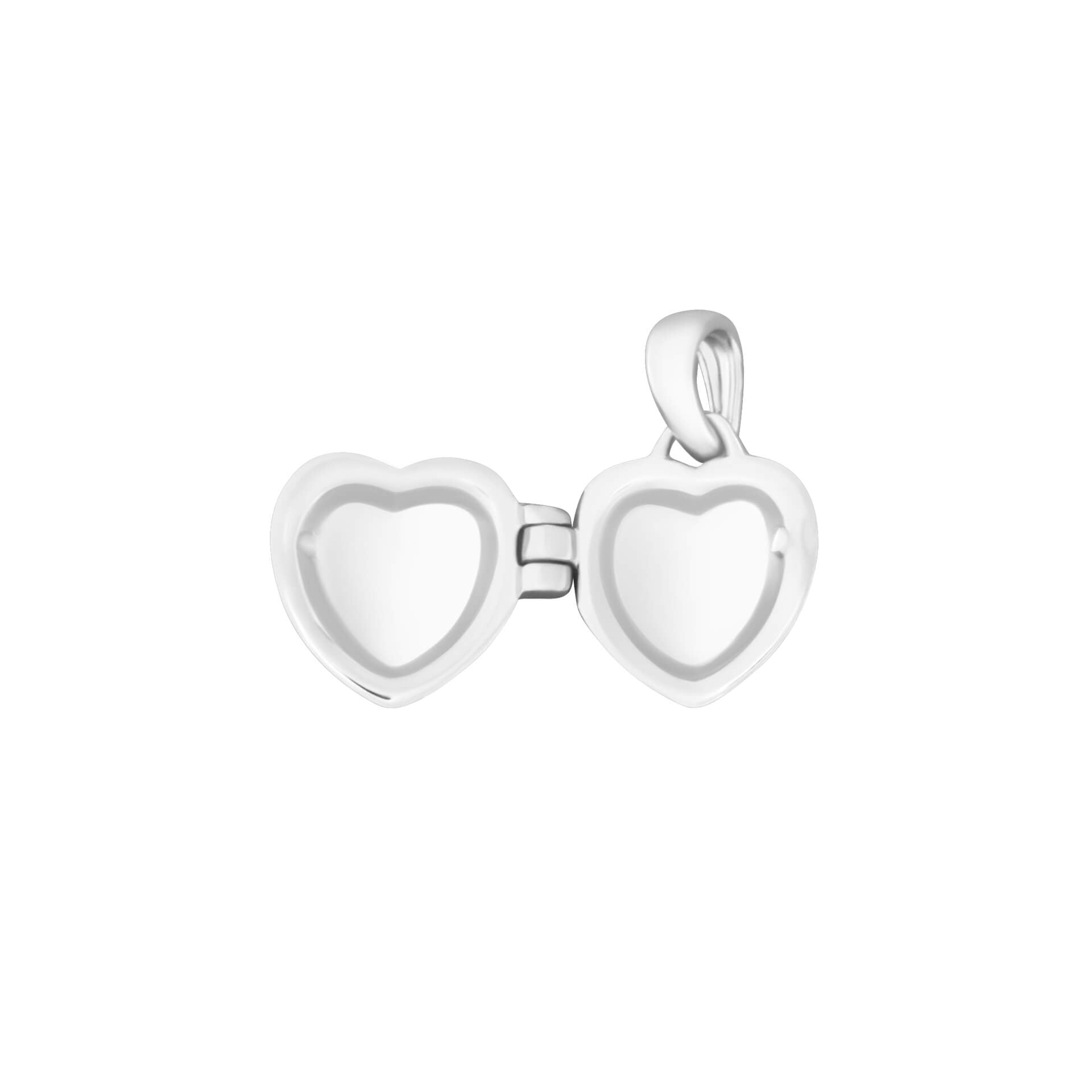Heart Locket Pendant with Diamond