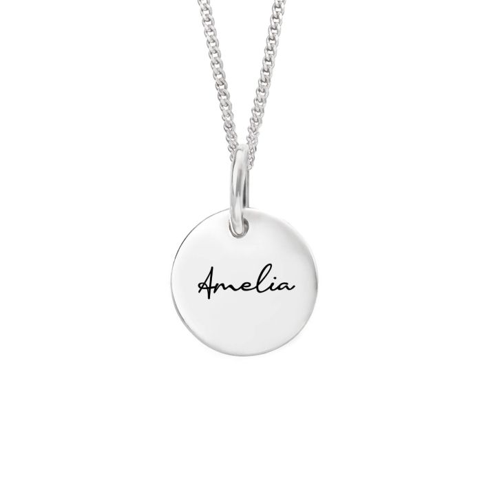11mm Round Tag Pendant