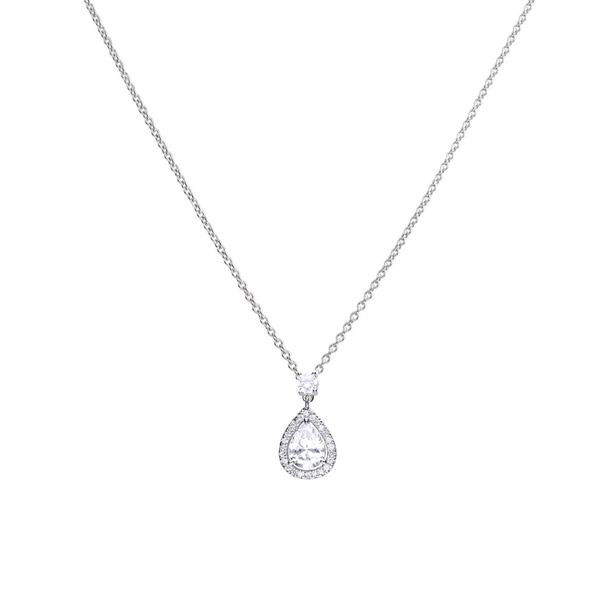 Teardrop Shaped Zirconia Drop Pendant