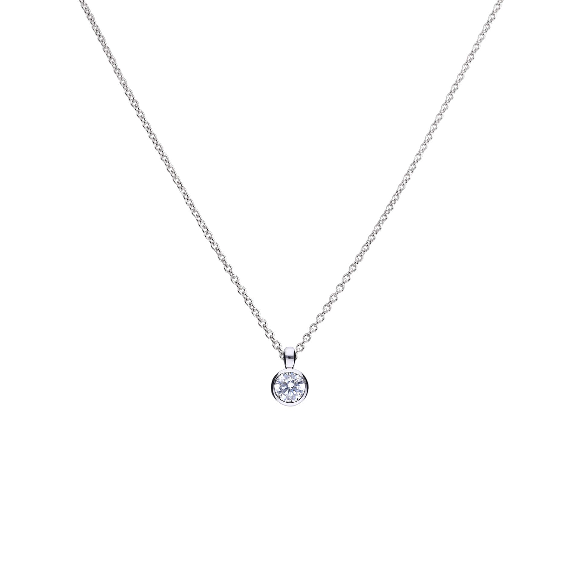 Bezel Set Carat Pendant