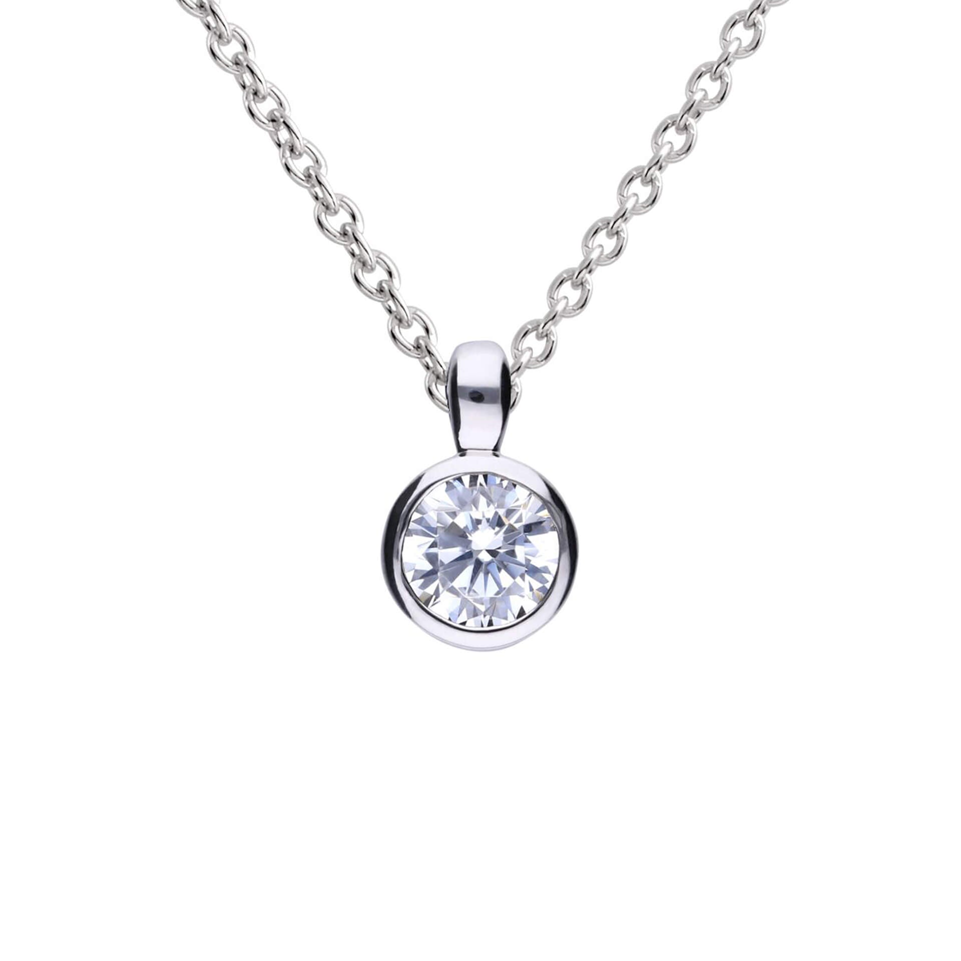 Bezel Set Carat Pendant