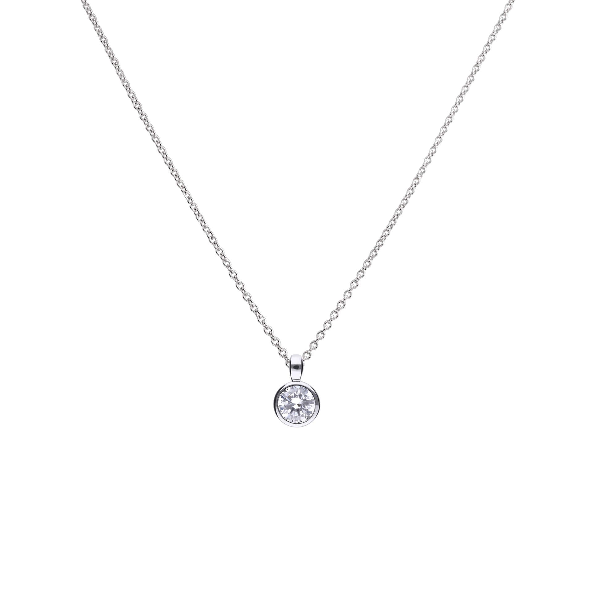 Bezel Set Carat Pendant