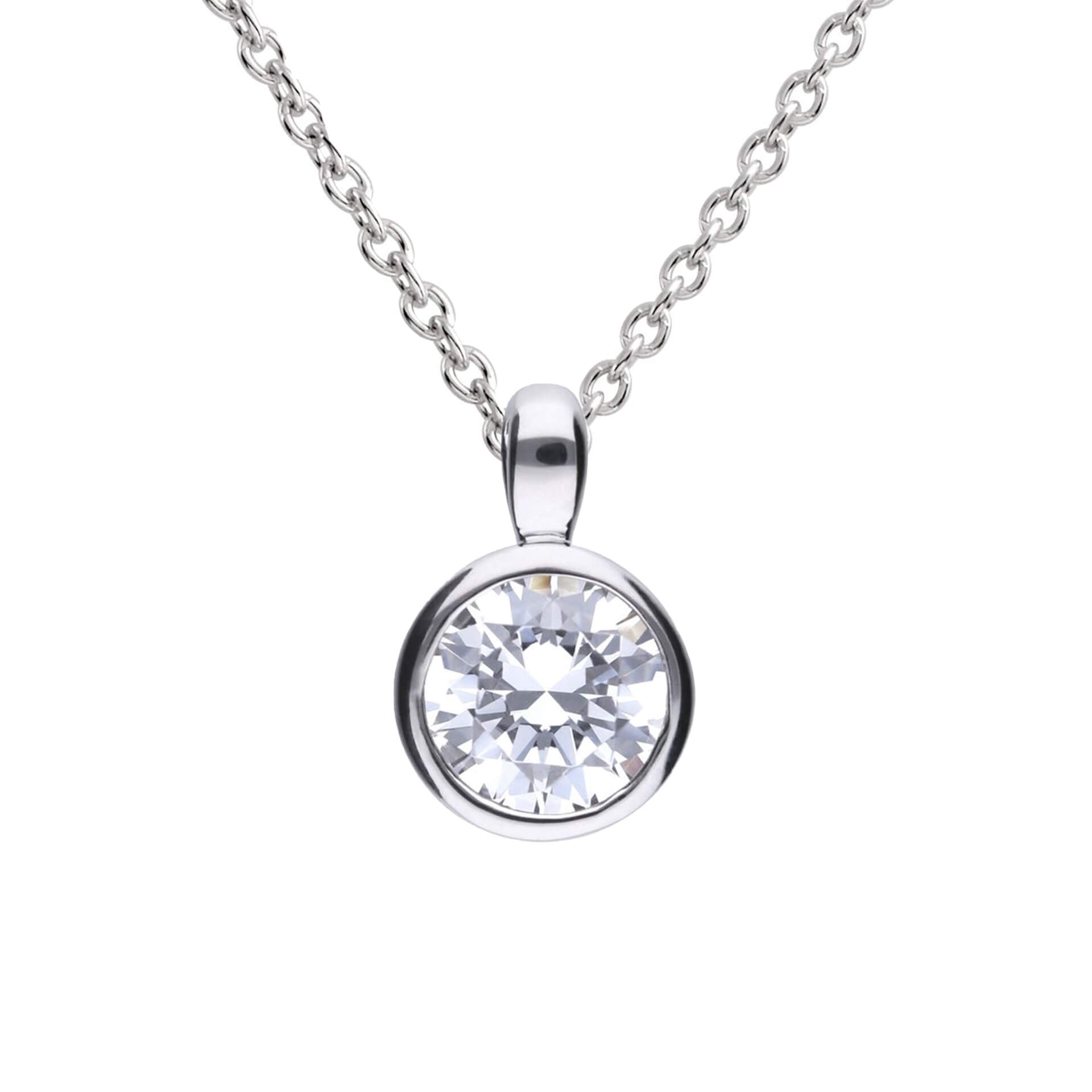 Bezel Set Carat Pendant
