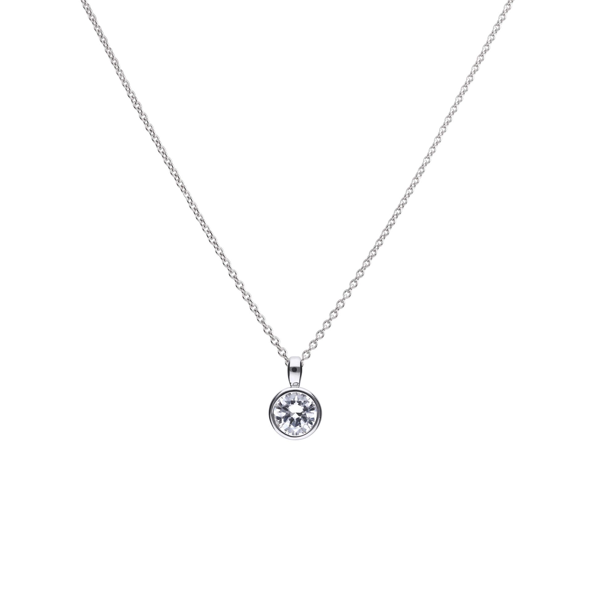 Bezel Set Carat Pendant