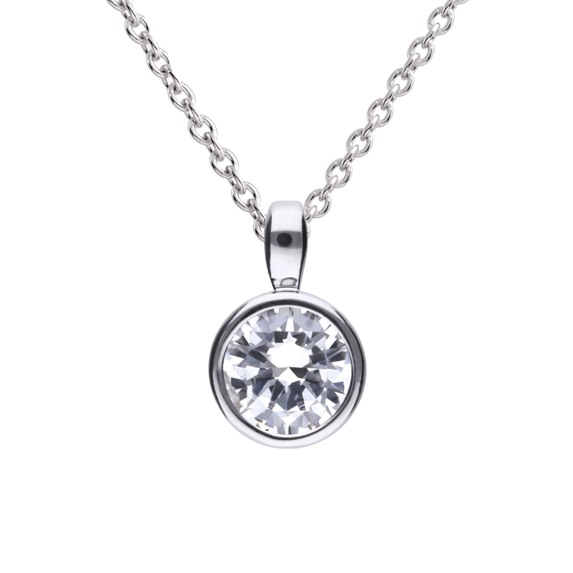 Bezel Set Carat Pendant