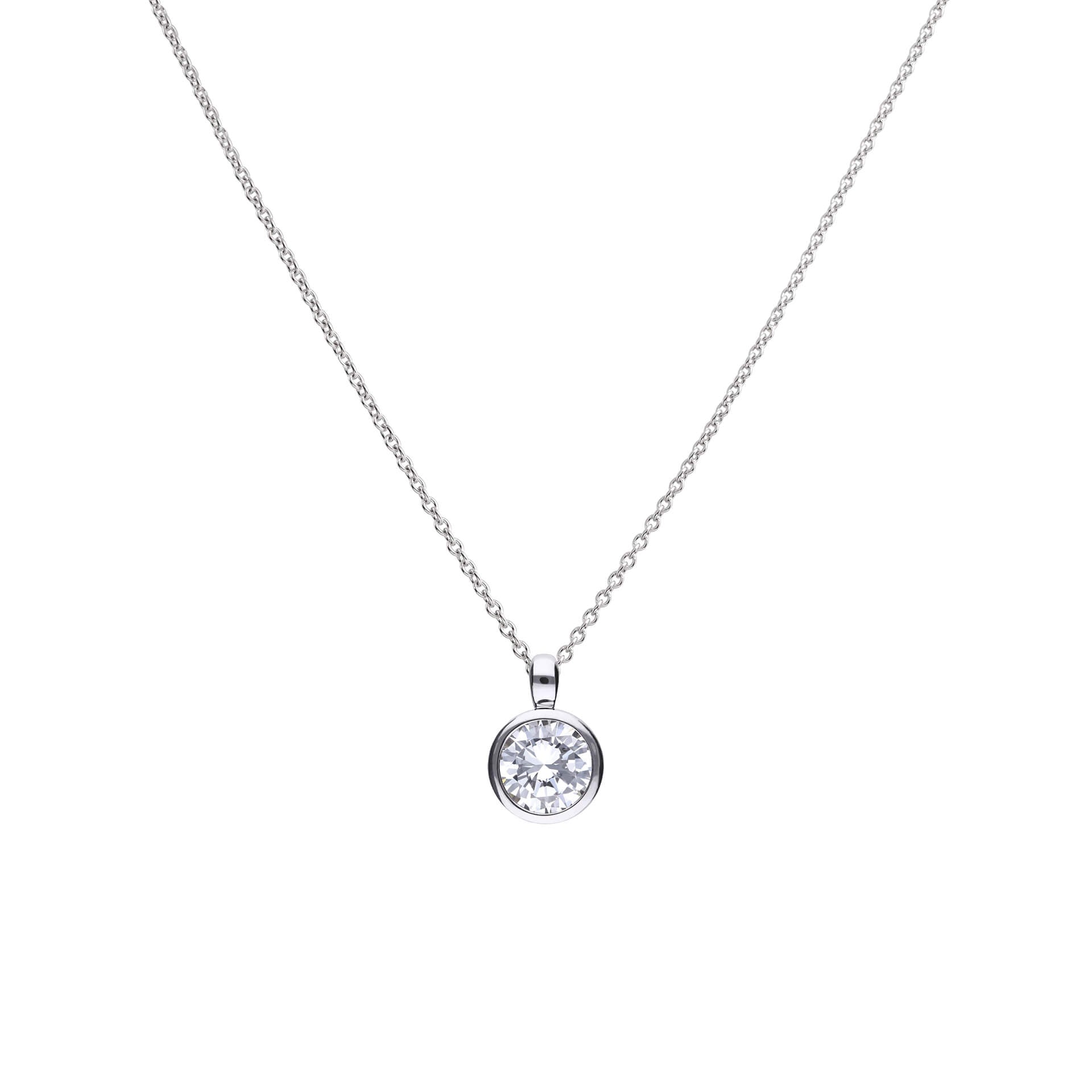 Bezel Set Carat Pendant
