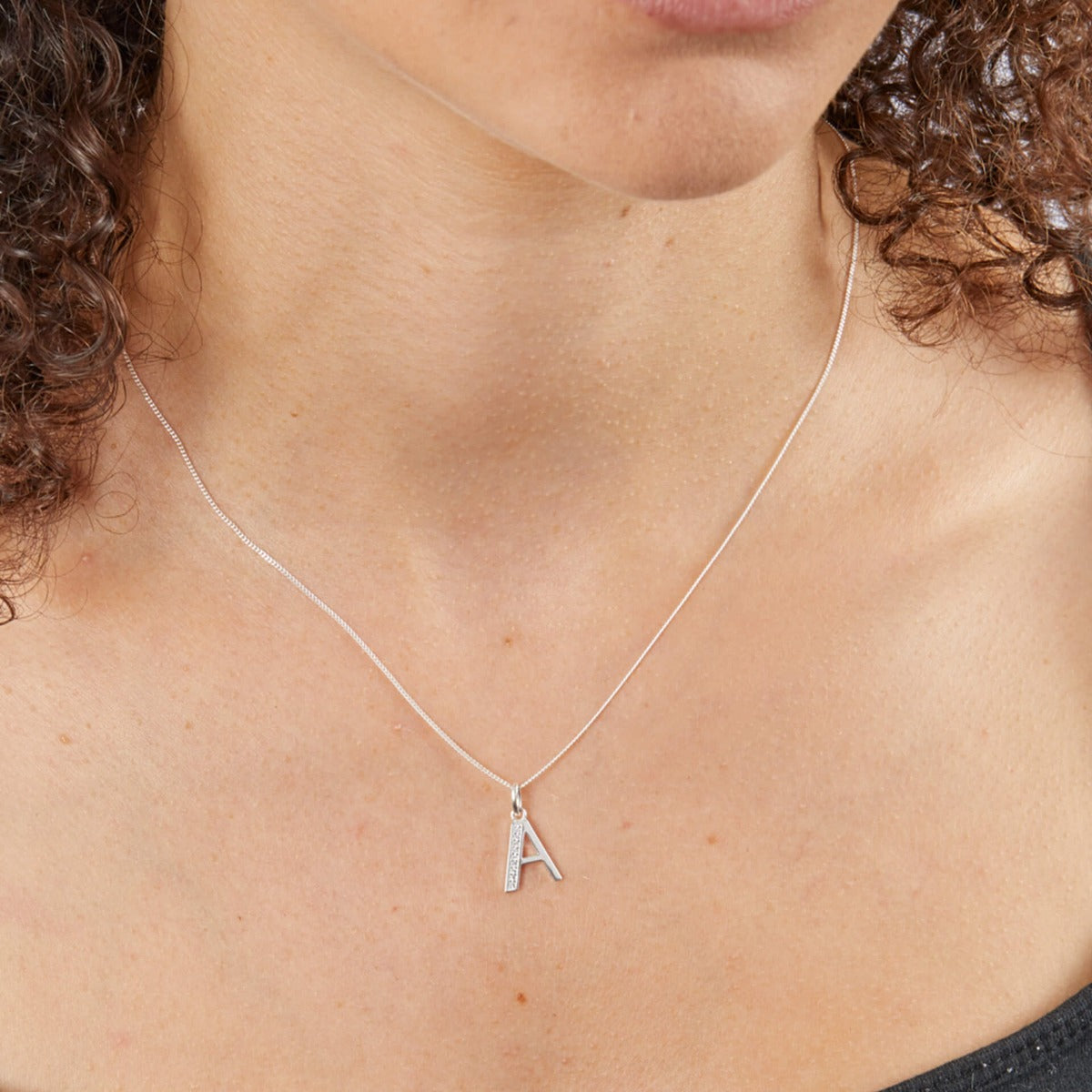 Initial Pendant with CZ Baseboard Kit