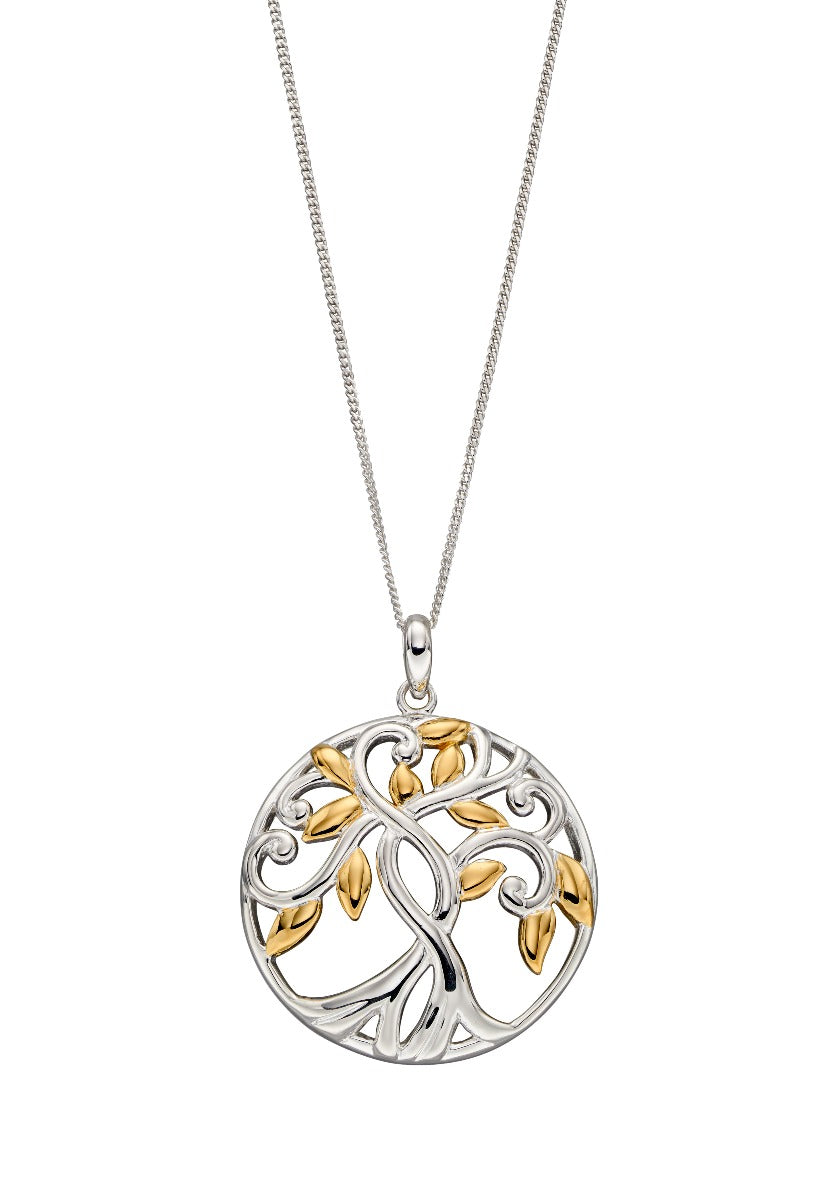 Tree of Life Gold Plate Pendant