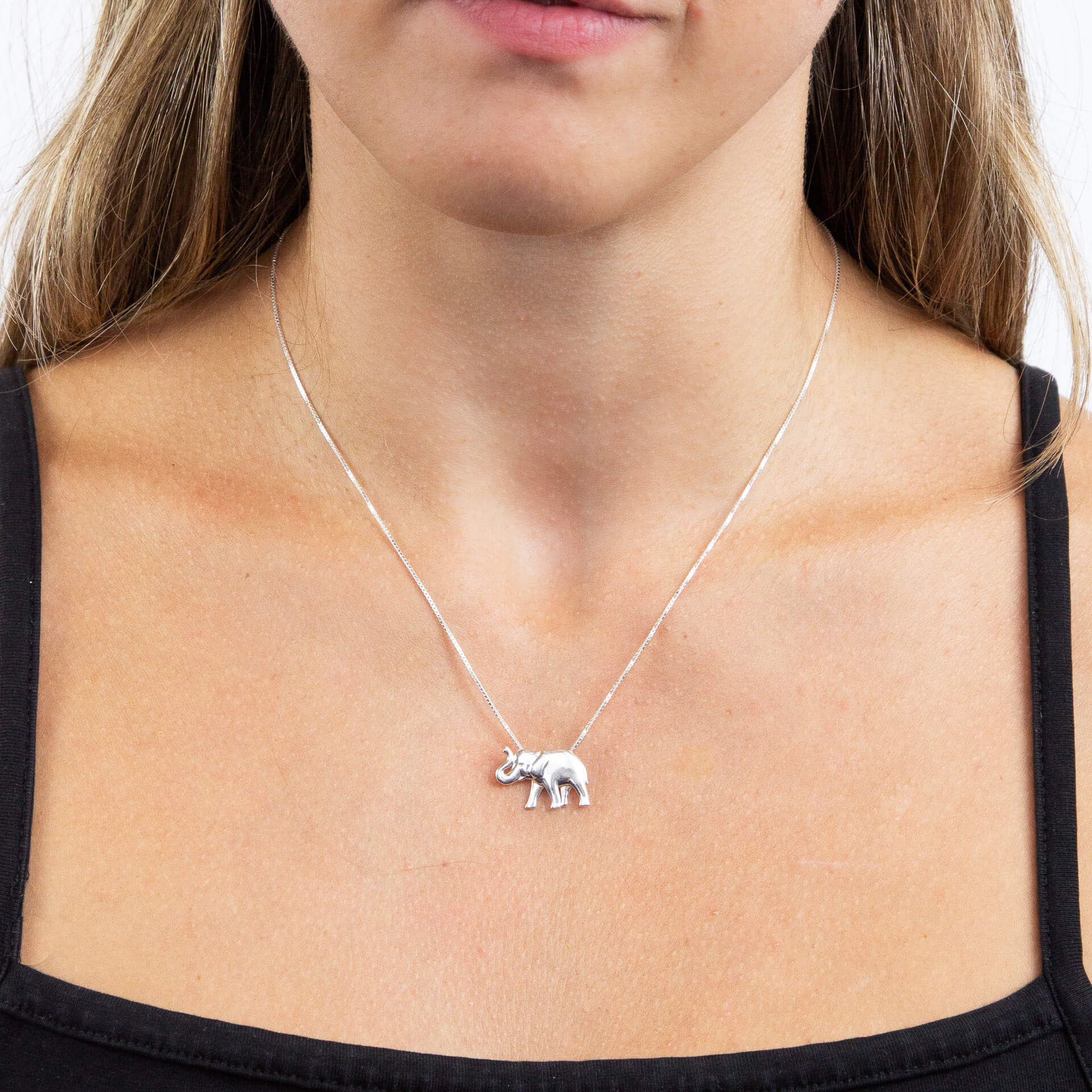 Silver Elephant Pendant