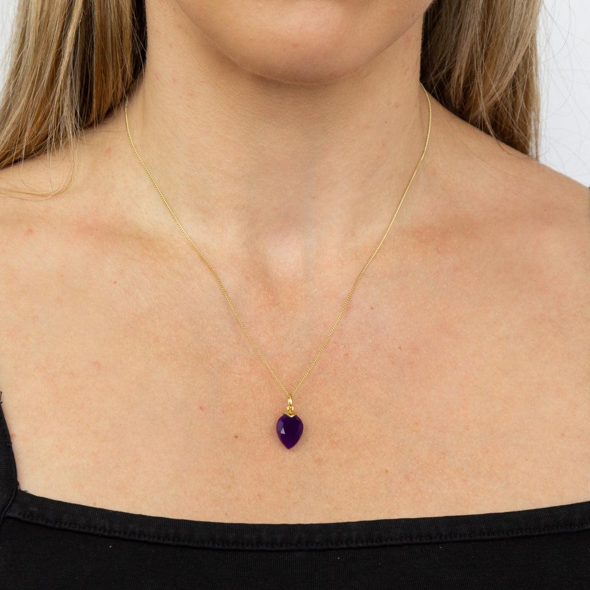 Chalcedony Birthstone Pendant