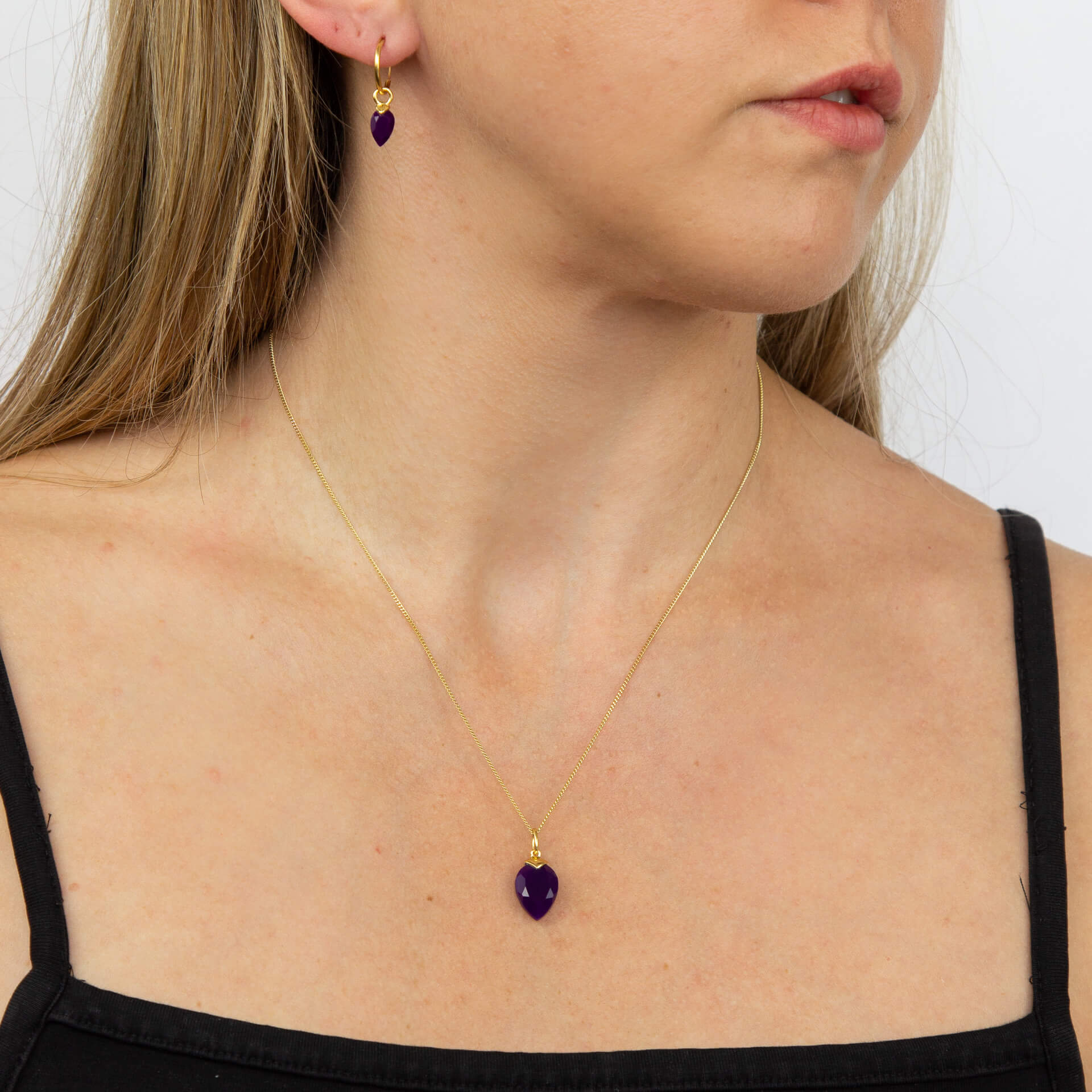Chalcedony Birthstone Pendant