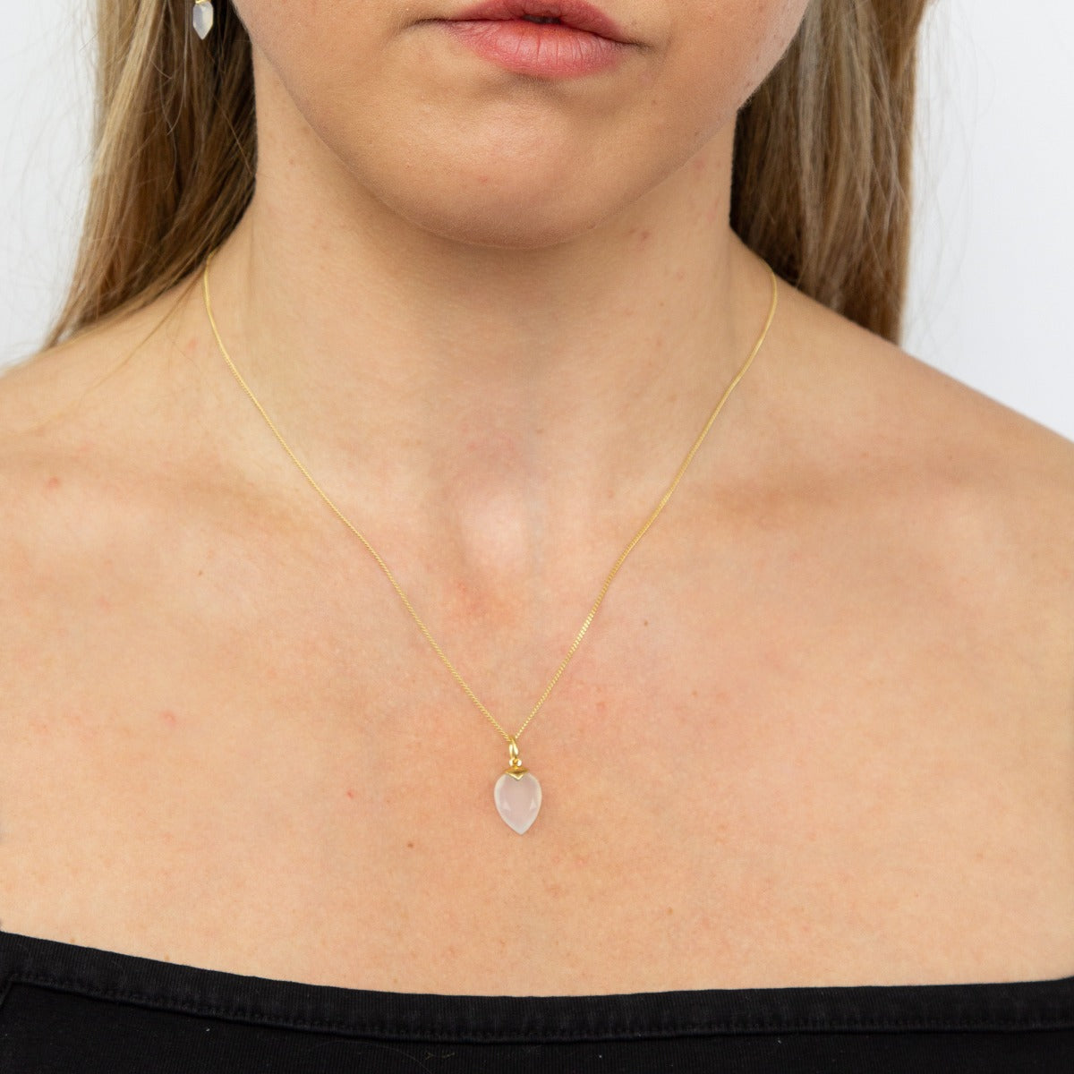 Chalcedony Birthstone Pendant