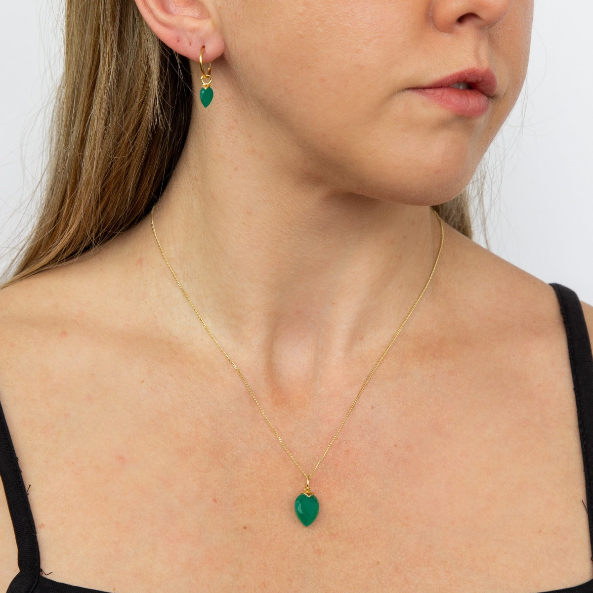 Chalcedony Birthstone Pendant