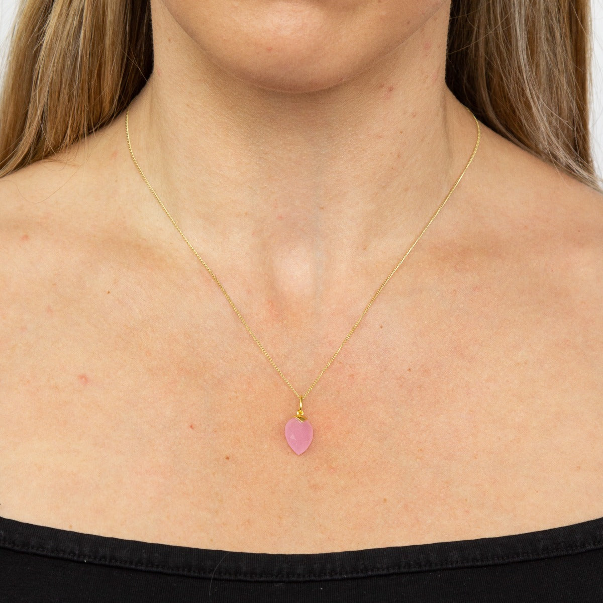 Chalcedony Birthstone Pendant