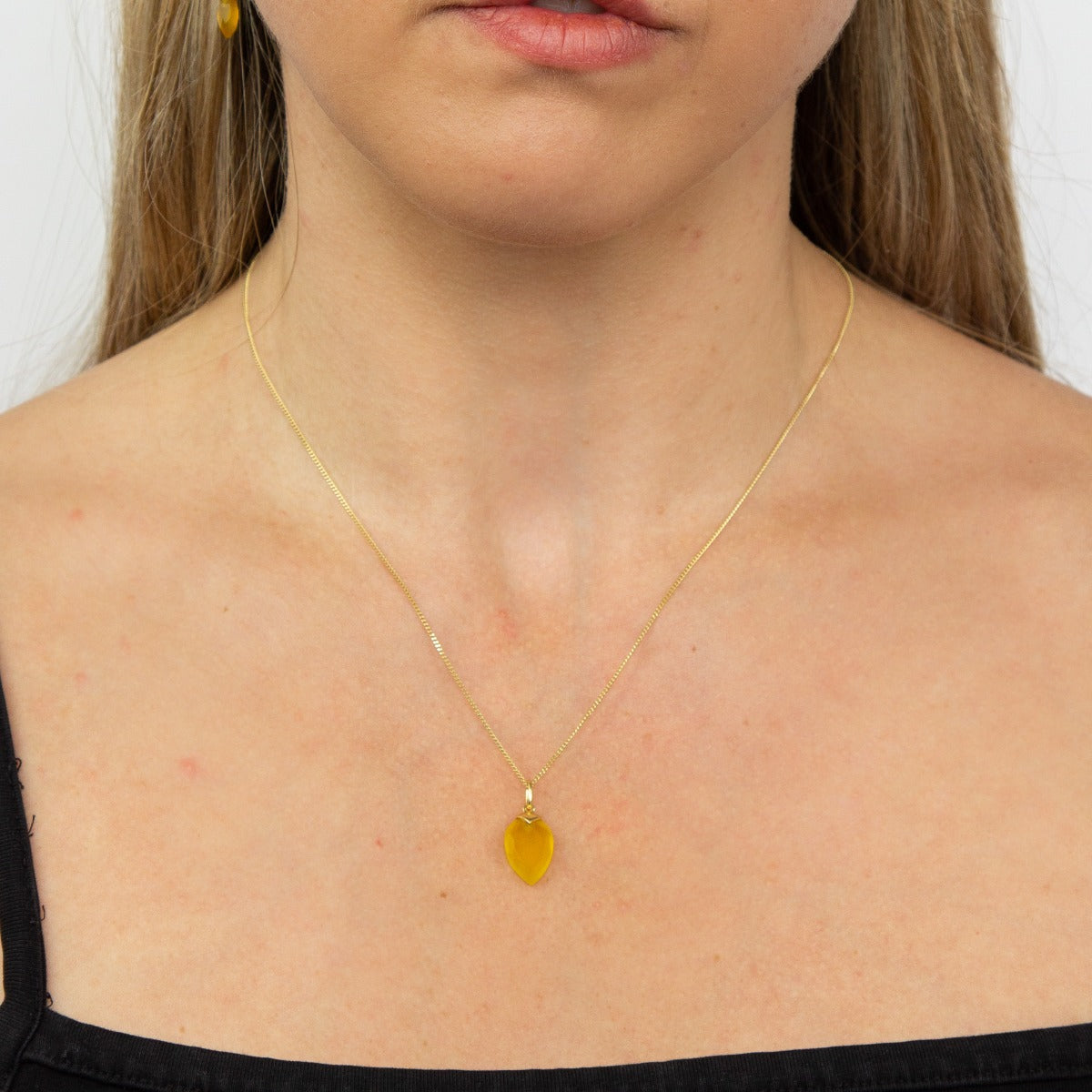 Chalcedony Birthstone Pendant