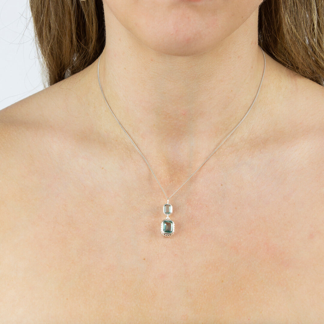 Curve Surround Double Drop Pendant
