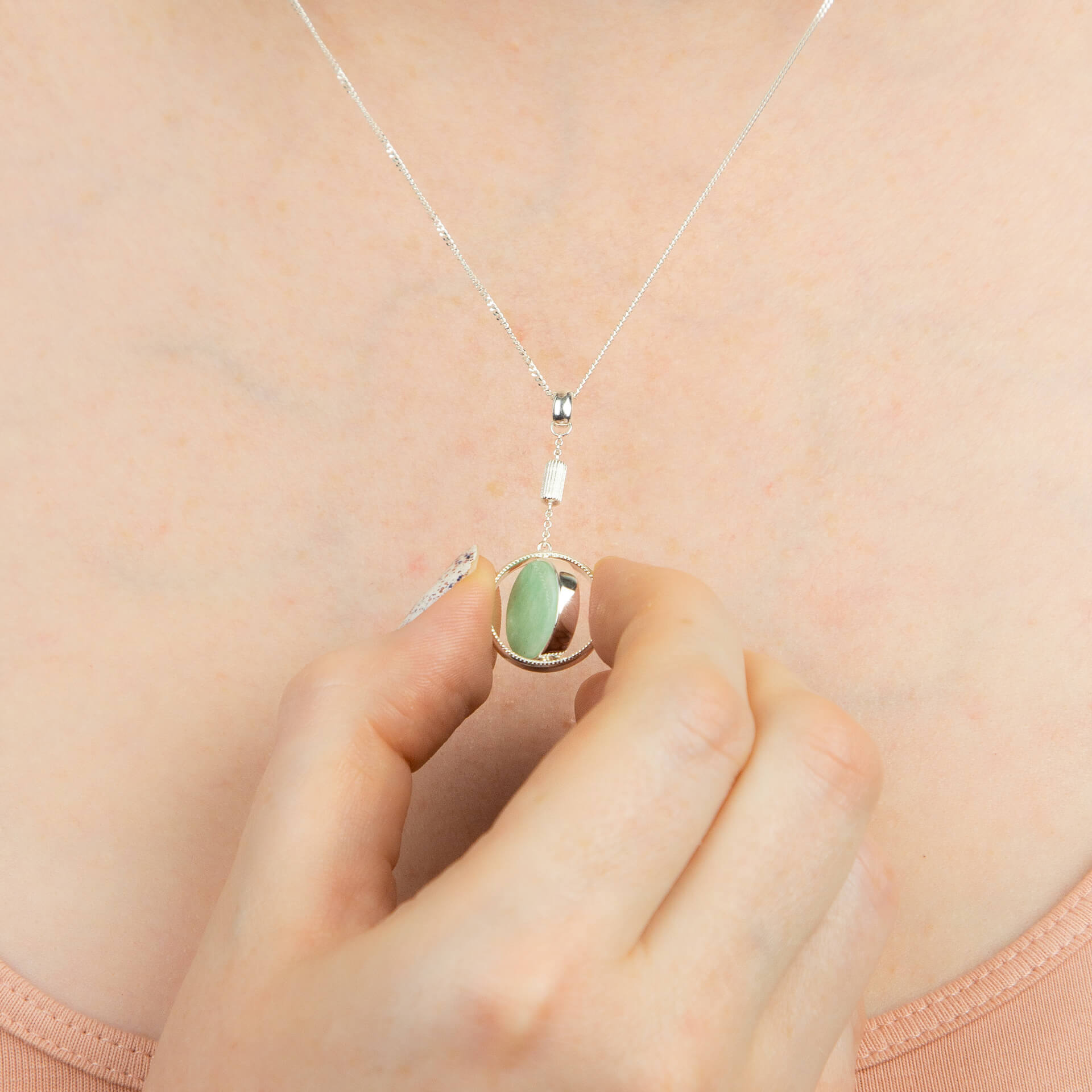 Spinning Comfort Medallion Pendant