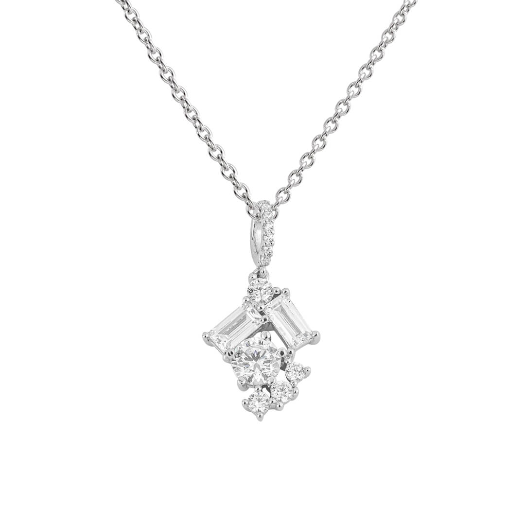 Baguette Scatter Pendant
