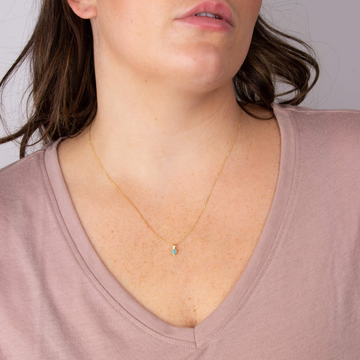 Semi-Precious Birthstone Pendant