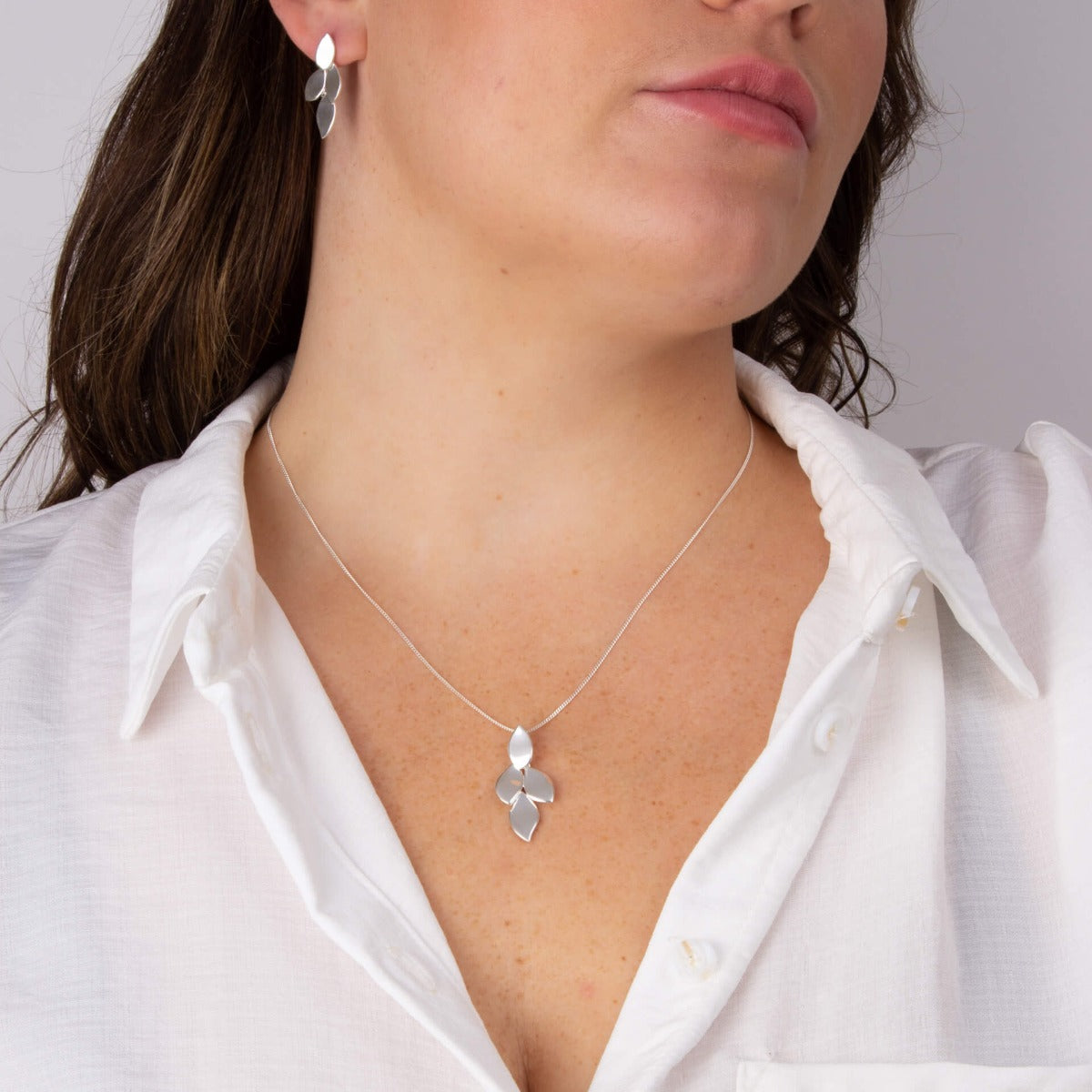 Flowing Petals Drop Pendant