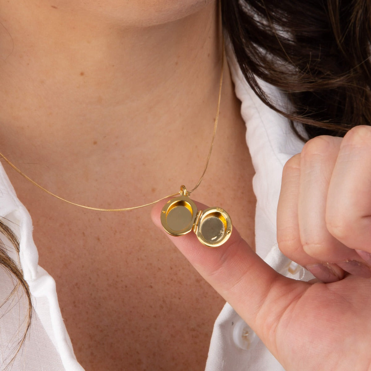 Small Oval Locket Pendant